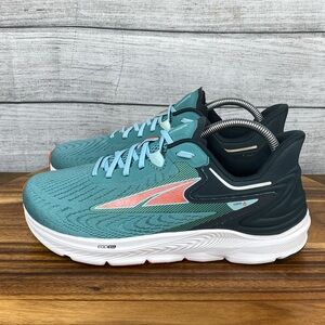 Altra Green and Blue Athletic Shoes with Mesh Upper